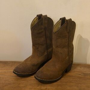Brown Leather Cowboy Boots